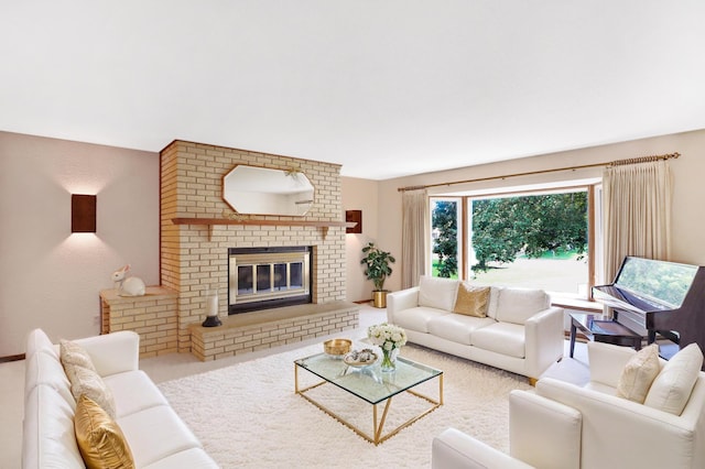 930 Minekahda Pl, Owatonna, MN 55060 - living area with a brick fireplace