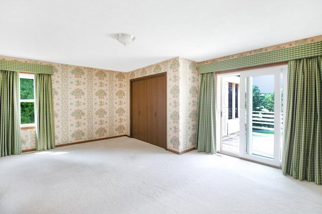 930 Minekahda Pl, Owatonna, MN 55060 - carpeted empty room with wallpapered walls and baseboards