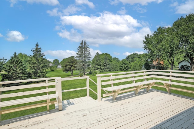 930 Minekahda Pl, Owatonna, MN 55060 - wooden terrace with a lawn