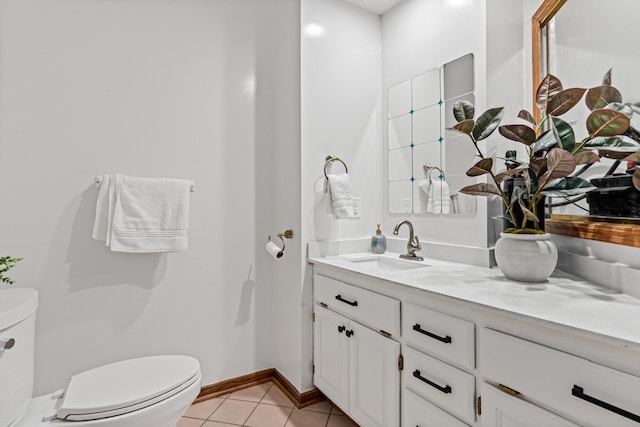 3817 Dunbar Ct N, Brooklyn Park, MN 55443 - bathroom with vanity and tile patterned flooring