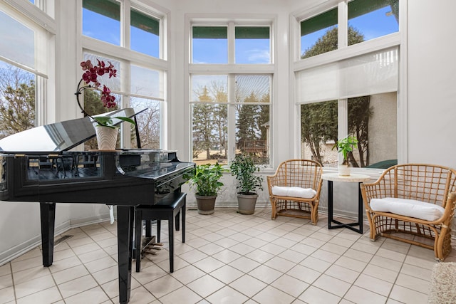 3817 Dunbar Ct N, Brooklyn Park, MN 55443 - sunroom / solarium with tile patterned flooring and a towering ceiling