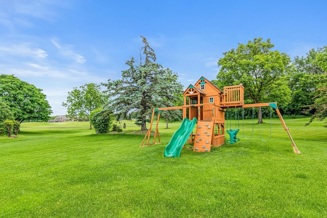 3817 Dunbar Ct N, Brooklyn Park, MN 55443 - view of playground featuring a yard