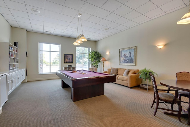 8301 Creekside Cir Unit 570, Bloomington, MN 55437 - game room with carpet and billiards table