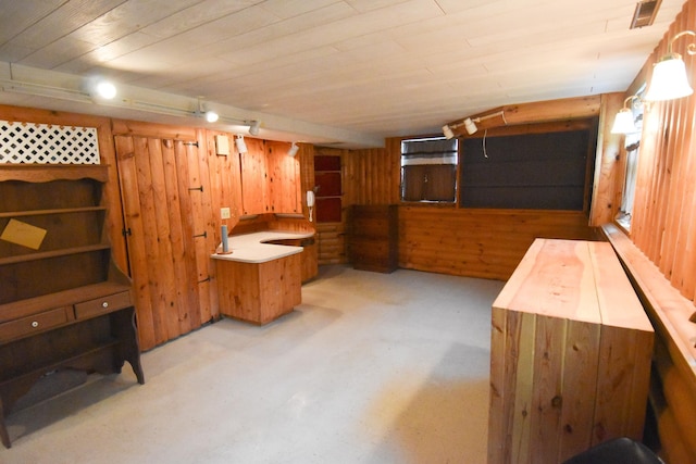 21840 320th Ave NW, Warren, MN 56762 - finished below grade area with wooden walls
