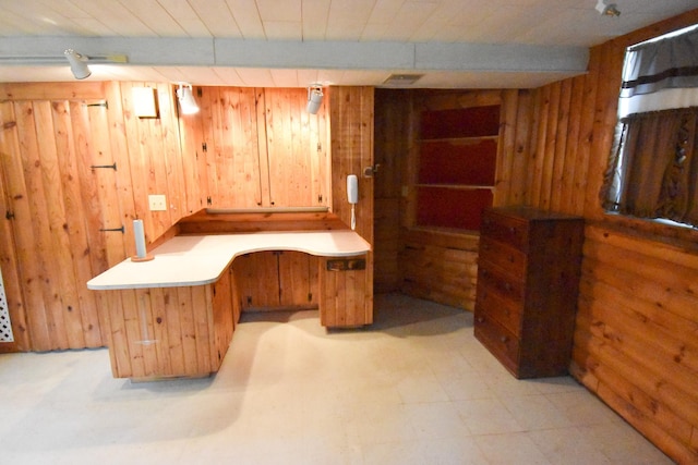 21840 320th Ave NW, Warren, MN 56762 - unfurnished office featuring wooden walls and light floors