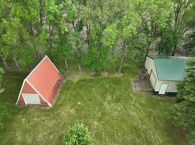 21840 320th Ave NW, Warren, MN 56762 - view of grassy yard with a detached garage and an outbuilding