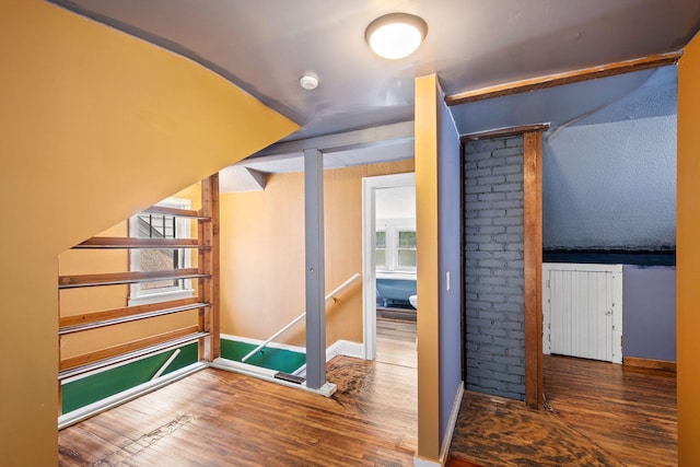 5545 45th Ave S, Minneapolis, MN 55417 - below grade area featuring wood finished floors and baseboards
