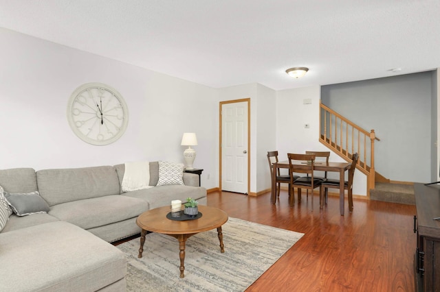 5055 149th St N Unit 2, Hugo, MN 55038 - living room with wood finished floors and stairs
