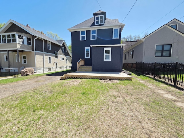 1323 Lincoln Ave, Saint Paul, MN 55105 - back of house with stucco siding