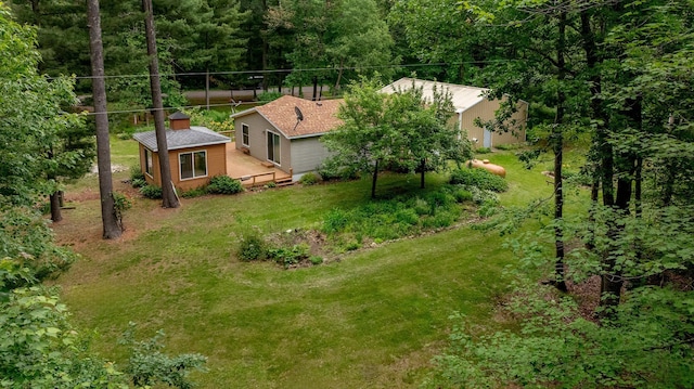 33087 Elm Ln, Motley, MN 56466 - view from above of property featuring a heavily wooded area