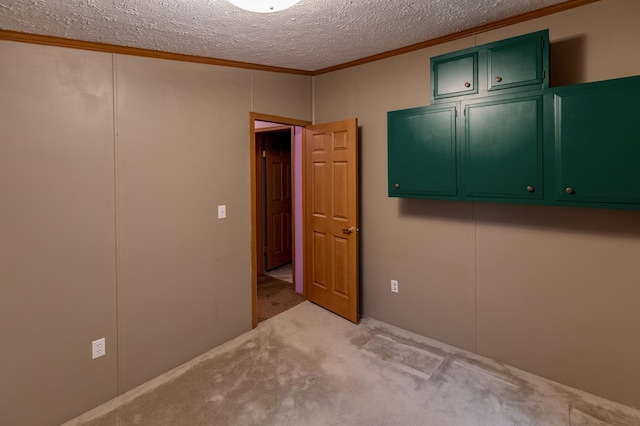 33087 Elm Ln, Motley, MN 56466 - carpeted spare room featuring ornamental molding and a textured ceiling