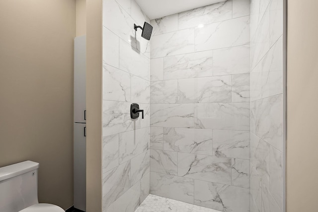 8335 Virginia Ave S, Bloomington, MN 55438 - bathroom with a tile shower and toilet