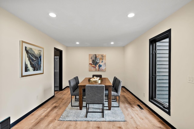 8335 Virginia Ave S, Bloomington, MN 55438 - dining space with recessed lighting and light wood finished floors