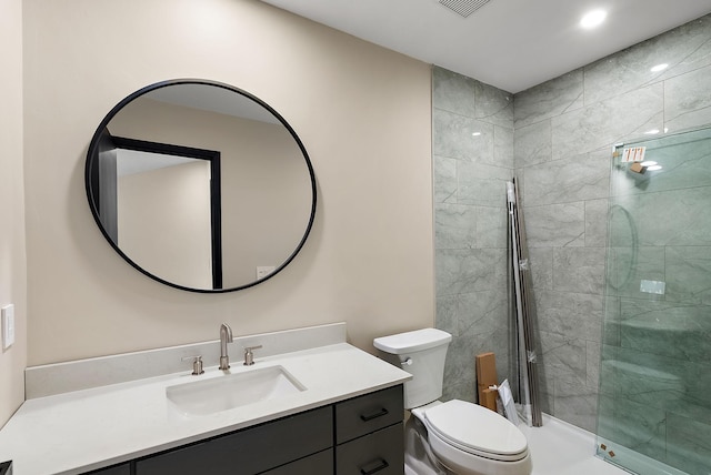 8335 Virginia Ave S, Bloomington, MN 55438 - bathroom featuring vanity and a tile shower