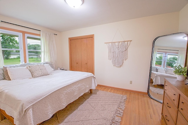 905 24th Ave N, Saint Cloud, MN 56303 - bedroom with light wood-type flooring and a closet