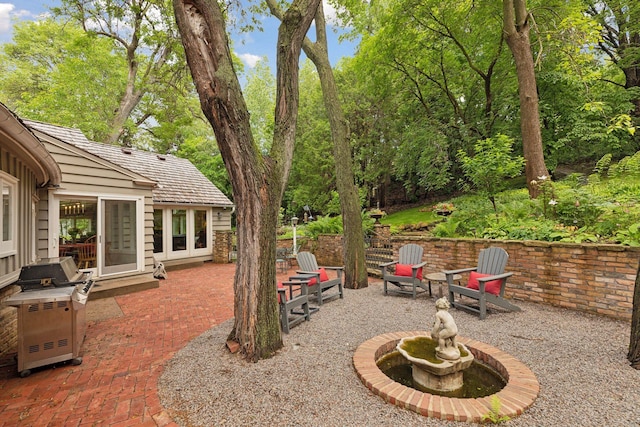 11155 Mill Run, Minnetonka, MN 55305 - view of patio / terrace with view of wooded area