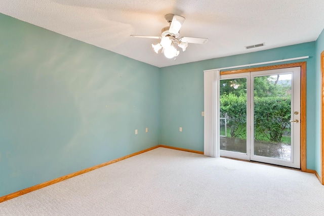 5645 Wisconsin Ave N, New Hope, MN 55428 - carpeted empty room featuring a ceiling fan and a textured ceiling