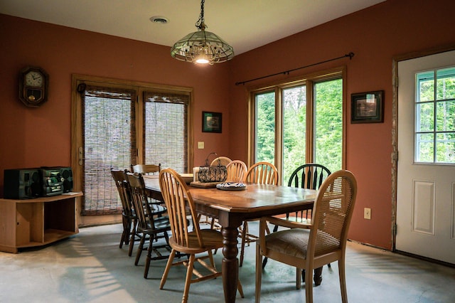10804 Splithand Rd, Wildwood Twp, MN 55744 - dining space featuring light colored carpet