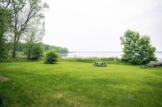 10804 Splithand Rd, Wildwood Twp, MN 55744 - view of grassy yard featuring a water view
