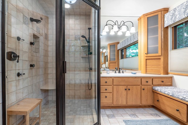 28647 State Highway 78, Otter Tail Twp, MN 56515 - bathroom featuring a stall shower and vanity