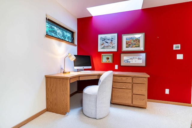 28647 State Highway 78, Otter Tail Twp, MN 56515 - office space featuring a skylight and light colored carpet