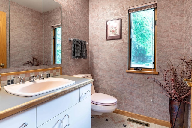 28647 State Highway 78, Otter Tail Twp, MN 56515 - bathroom with vanity and tile patterned floors