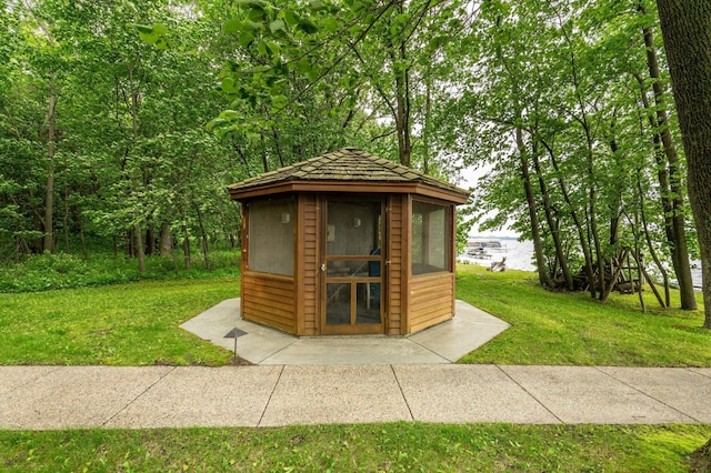28647 State Highway 78, Otter Tail Twp, MN 56515 - view of poultry coop featuring a yard and a water view
