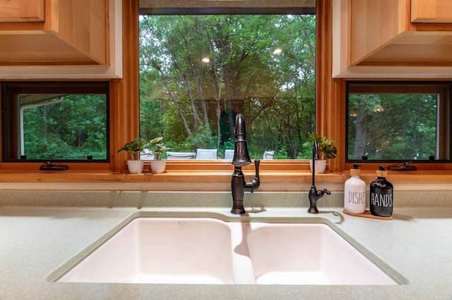 28647 State Highway 78, Otter Tail Twp, MN 56515 - kitchen view of a sink and light countertops