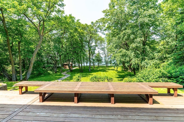 28647 State Highway 78, Otter Tail Twp, MN 56515 - deck featuring a lawn
