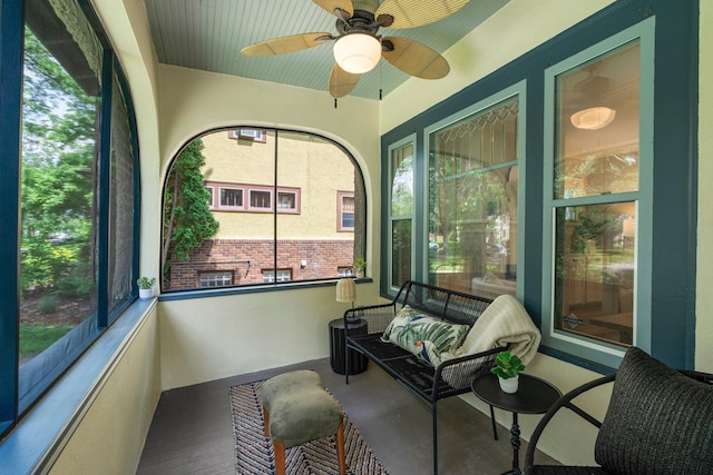 141 Rustic Ldg W, Minneapolis, MN 55419 - sunroom with ceiling fan and healthy amount of natural light