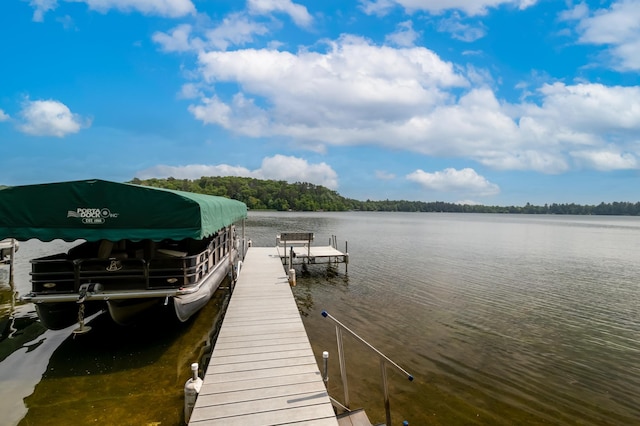 12088 Sylvan Dr SW, Pillager, MN 56473 - dock area featuring a water view