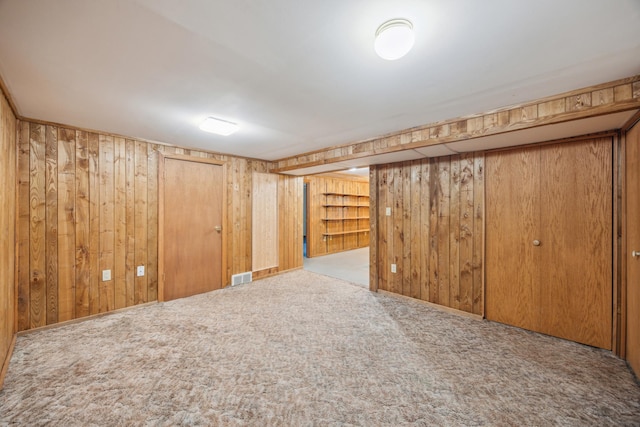 16584 River Rd, Green Prairie Twp, MN 56345 - finished below grade area featuring wooden walls and carpet floors