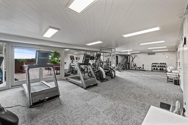 66 9th St E Unit 1806, Saint Paul, MN 55101 - gym with carpet floors