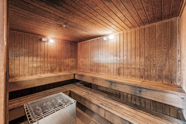 66 9th St E Unit 1806, Saint Paul, MN 55101 - sauna / steam room featuring wooden ceiling and wooden walls