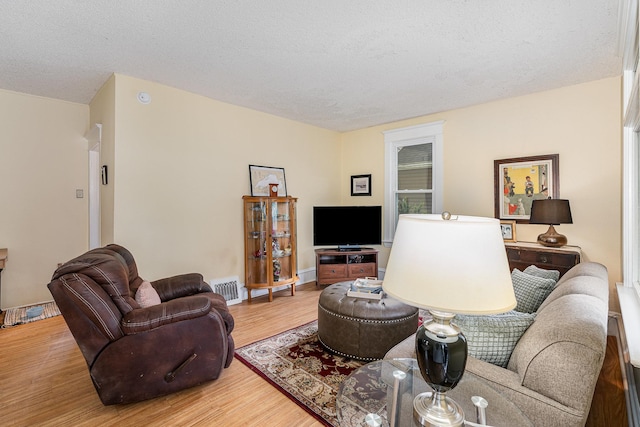 190 Annapolis St E, West Saint Paul, MN 55118 - living area with wood finished floors and a textured ceiling