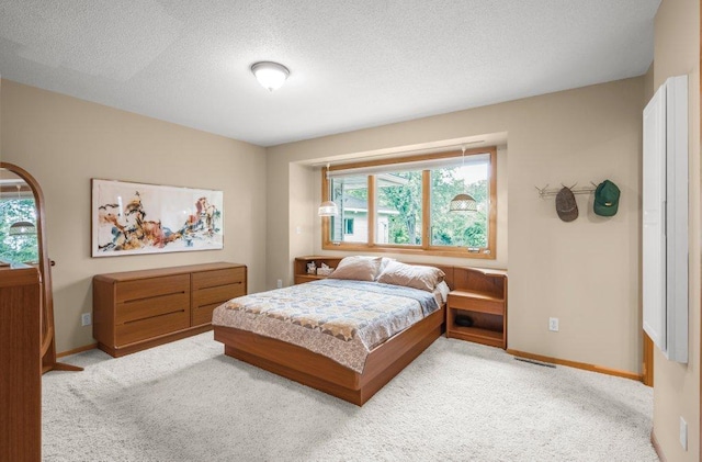 2434 Southcrest Ave E, Maplewood, MN 55119 - bedroom featuring multiple windows, carpet floors, baseboards, and a textured ceiling