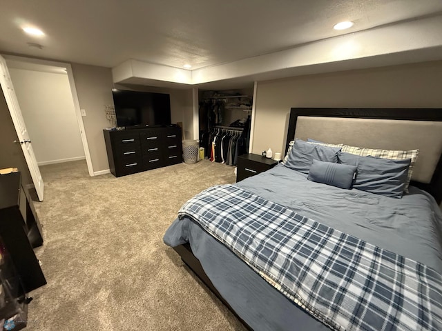 409 1st Ave E, Ada, MN 56510 - carpeted bedroom with a closet and recessed lighting
