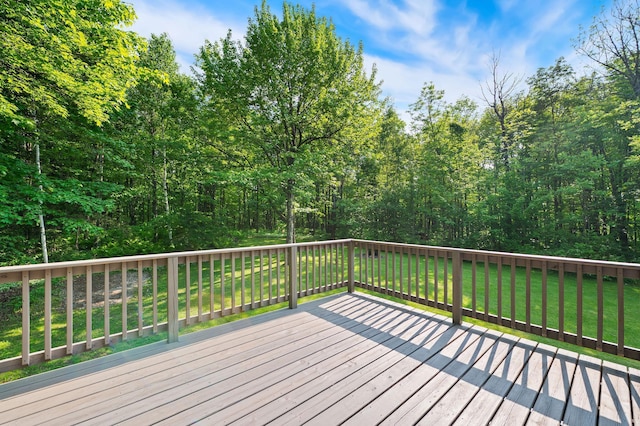 5578 Cloquet Rd, Midway Twp, MN 55810 - wooden terrace with a lawn