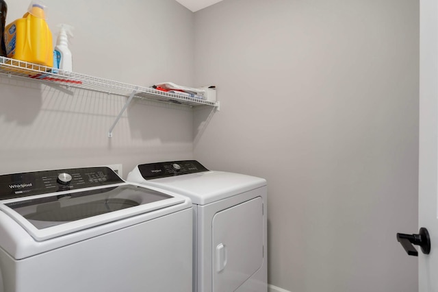 17983 Giants Way, Lakeville, MN 55044 - laundry room with separate washer and dryer and baseboards