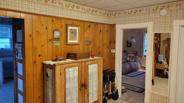 112 240th St N, Eglon Twp, MN 56549 - entrance foyer with wallpapered walls