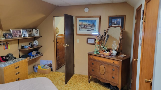 112 240th St N, Eglon Twp, MN 56549 - bedroom featuring vaulted ceiling