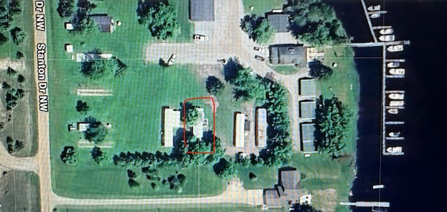 2683 22nd St NW Lot 8, Baudette, MN 56623 - aerial view of property's location featuring property parcel outlined