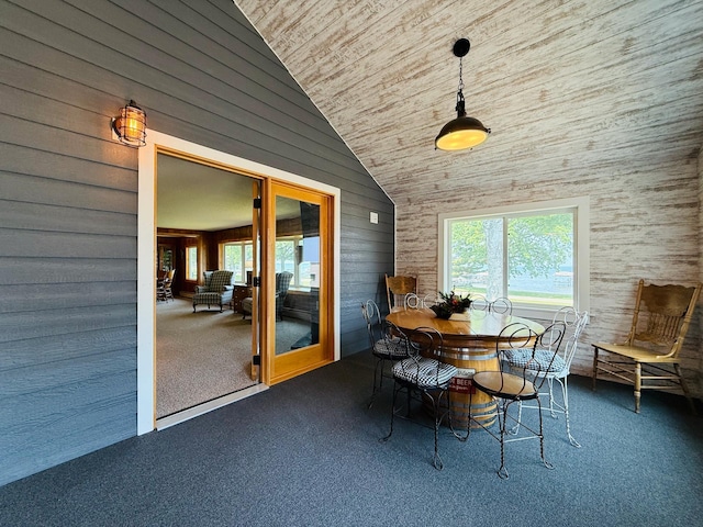15127 Twilight Rd, Kathio Twp, MN 56359 - sunroom with lofted ceiling and outdoor dining space