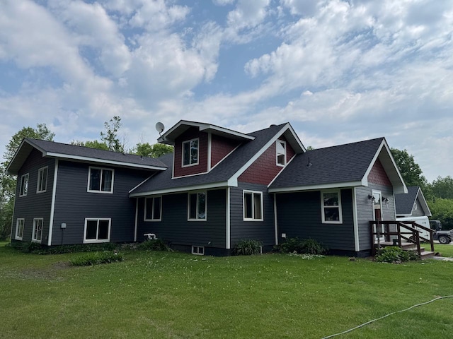 32440 Corlan Rd NE, Langor Twp, MN 56630 - back of house featuring a yard and a shingled roof