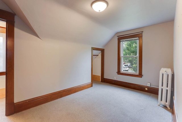 1173 Matilda St, Saint Paul, MN 55117 - bonus room with radiator heating unit, lofted ceiling, and carpet floors