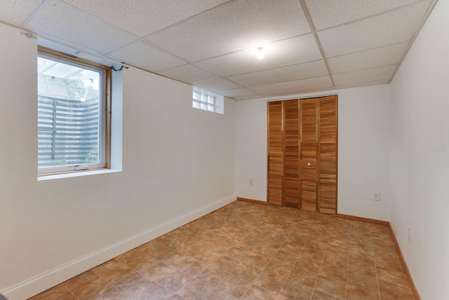 1173 Matilda St, Saint Paul, MN 55117 - unfurnished bedroom featuring a paneled ceiling and a closet