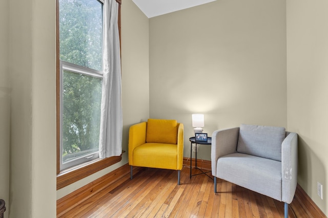 737 5th St E, Saint Paul, MN 55106 - sitting room featuring hardwood / wood-style floors and baseboards