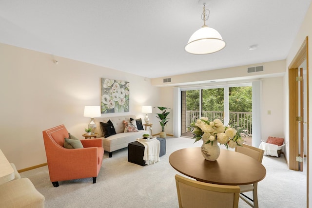 5650 Boone Ave N, New Hope, MN 55428 - living room featuring light colored carpet