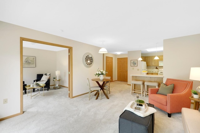 5650 Boone Ave N, New Hope, MN 55428 - living area with light carpet and baseboards