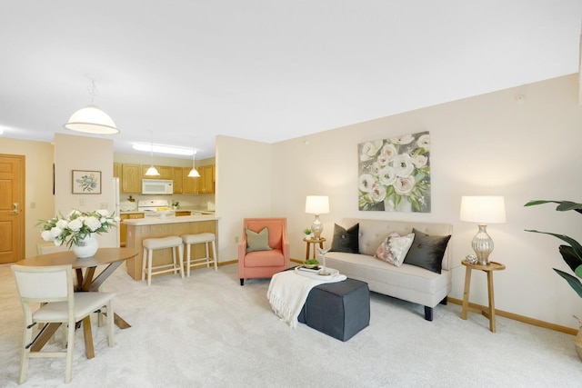 5650 Boone Ave N, New Hope, MN 55428 - living area with light colored carpet and baseboards